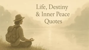 Life, Destiny & Inner Peace Quotes