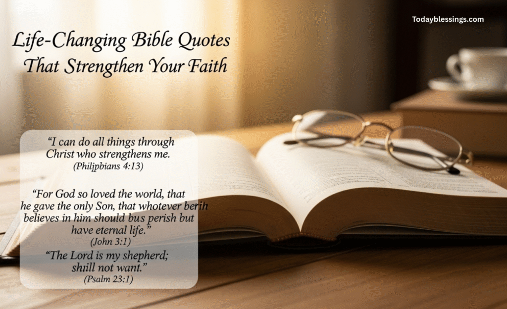 Life-Changing Bible Quotes That Strengthen Your Faith