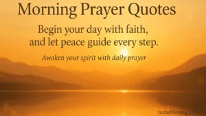Morning Prayer Quotes