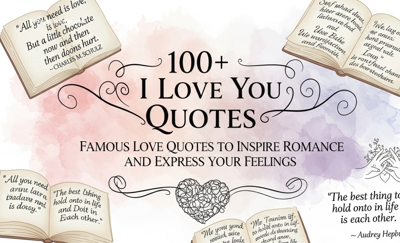 100+ I Love You Quotes: Famous Love Quotes to Inspire Romance and Express Your Feelings