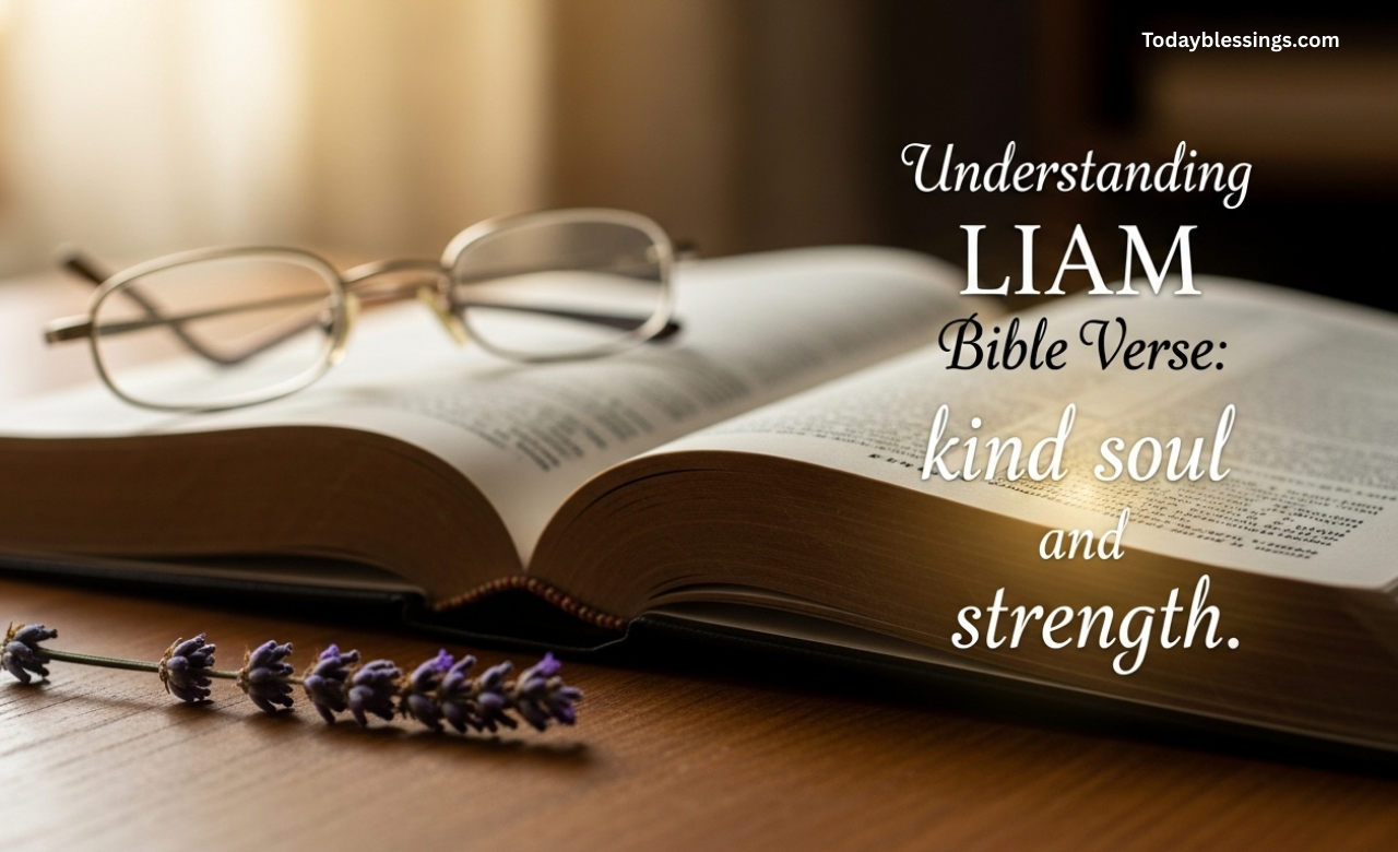 understanding LIAM Bible Verse: kind soul and strength