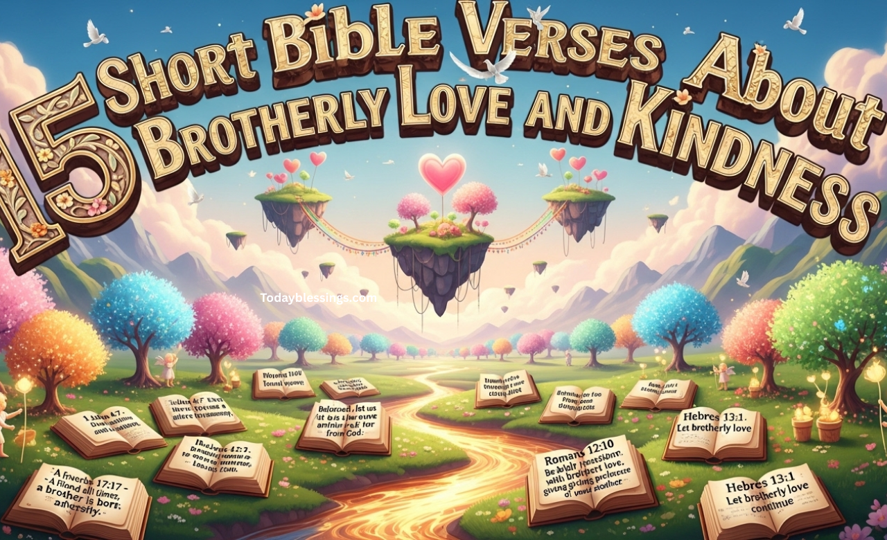 15 Short Bible Verses About Brotherly Love and Kindness