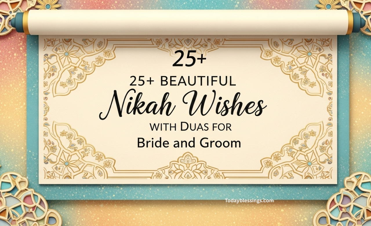 25+ Beautiful Nikah Wishes in Islam with Duas for Bride and Groom