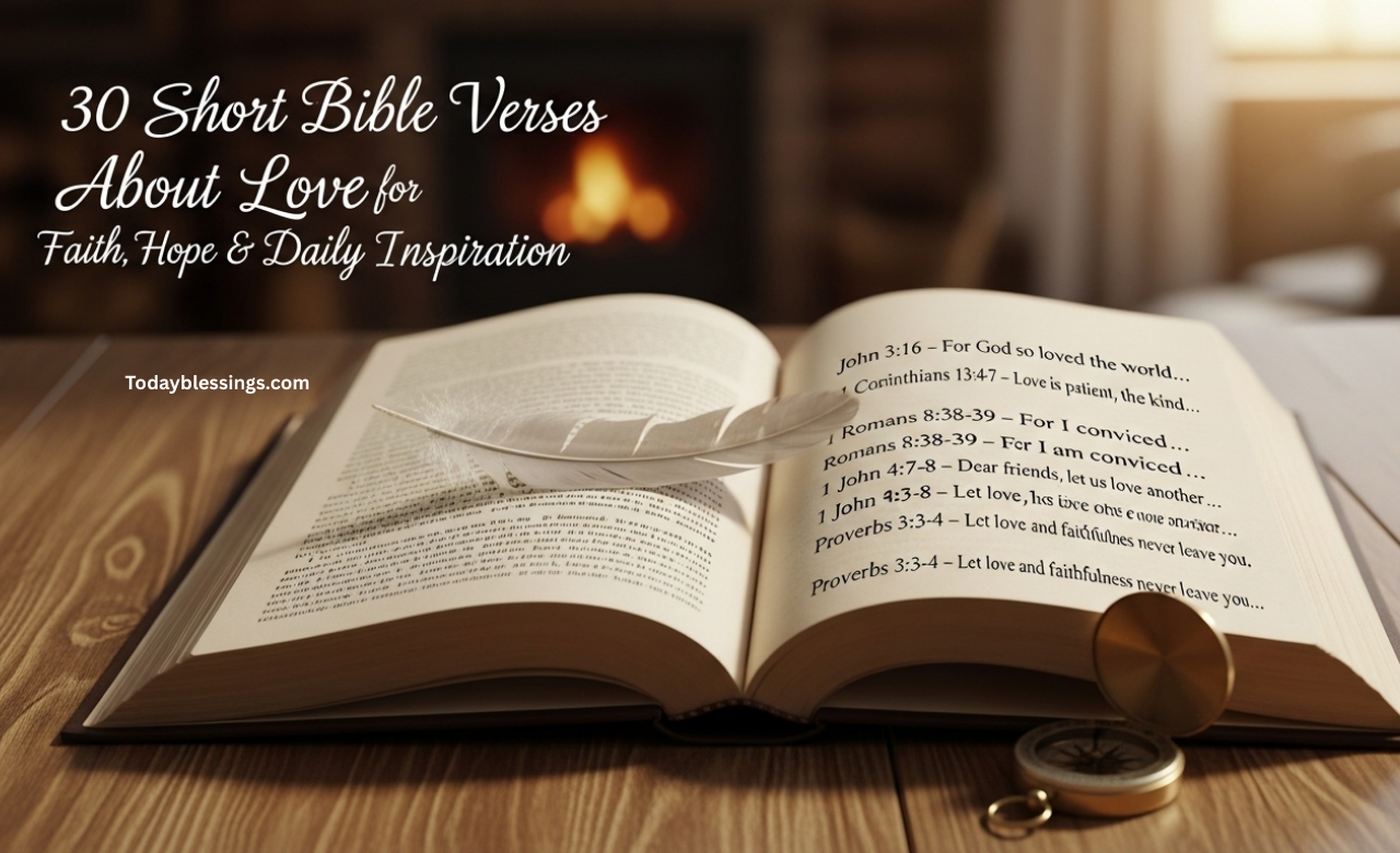 30 Short Bible Verses About Love for Faith, Hope & Daily Inspiration
