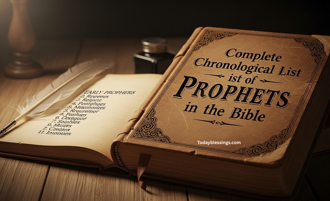 Complete Chronological List of Prophets in the Bible