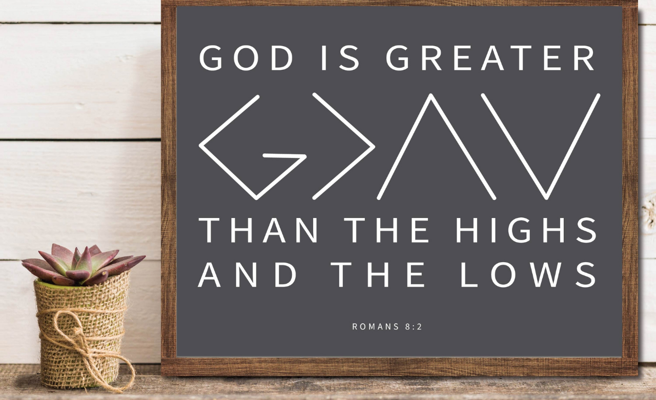 God Is Greater Than the Highs and Lows: Meaning and Spiritual Message