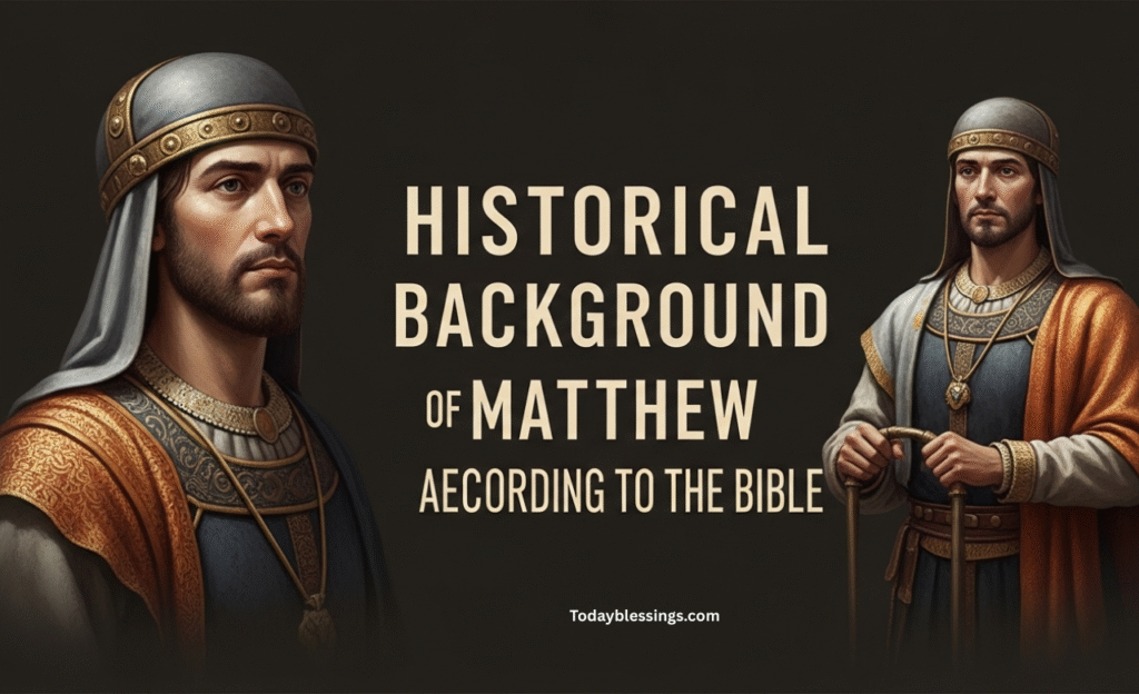 Historical Background of Matthew According to the Bible