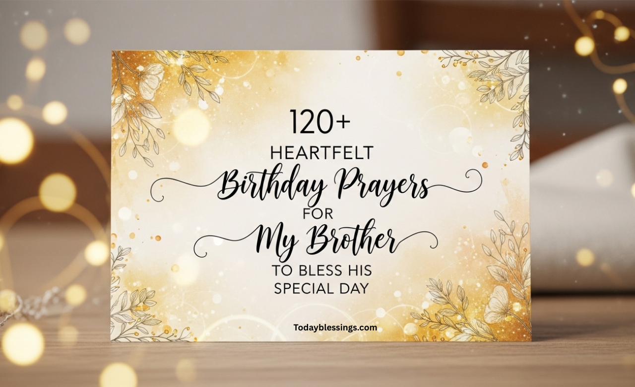 120+ Heartfelt Birthday Prayers for My Brother to Bless His Special Day