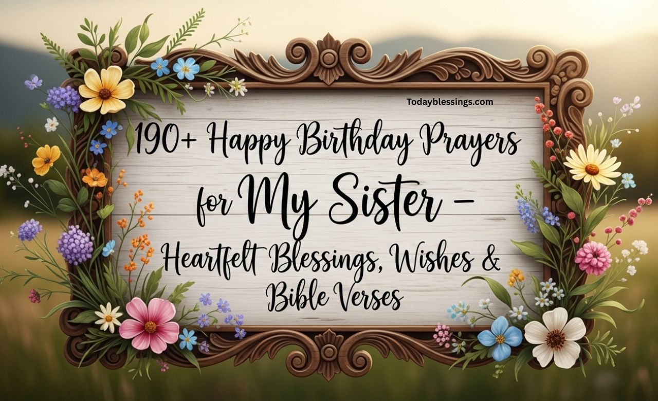 190+ Happy Birthday Prayers for My Sister – Heartfelt Blessings, Wishes & Bible Verses