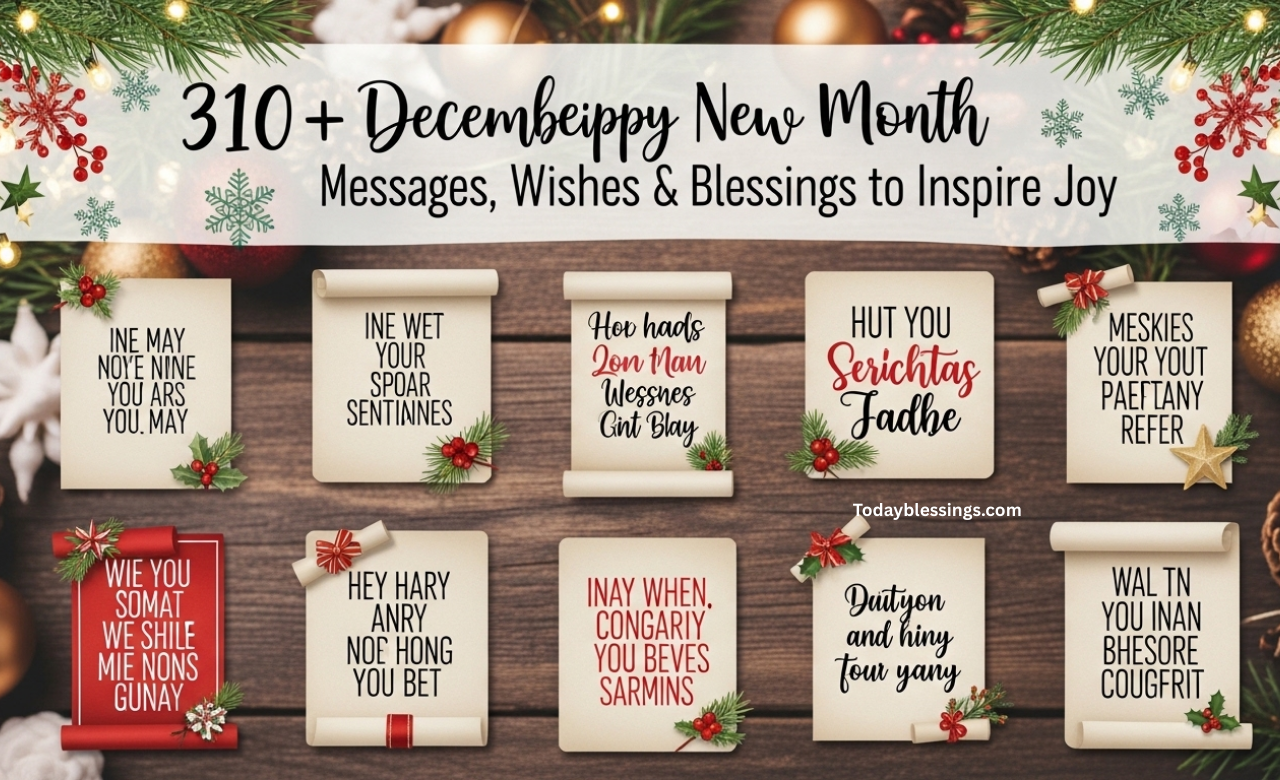 310+ December Happy New Month Messages, Wishes & Blessings to Inspire Joy