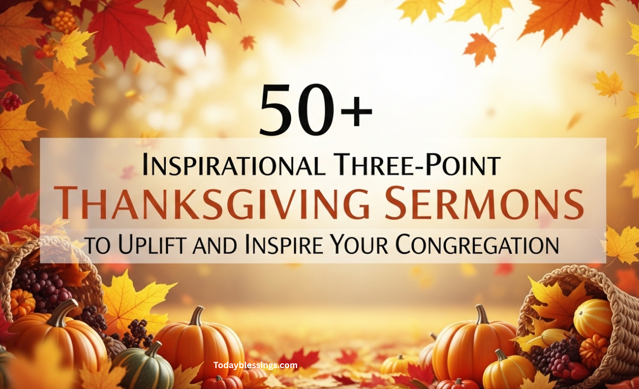 50+ Inspirational Three-Point Thanksgiving Sermons to Uplift and Inspire Your Congregation