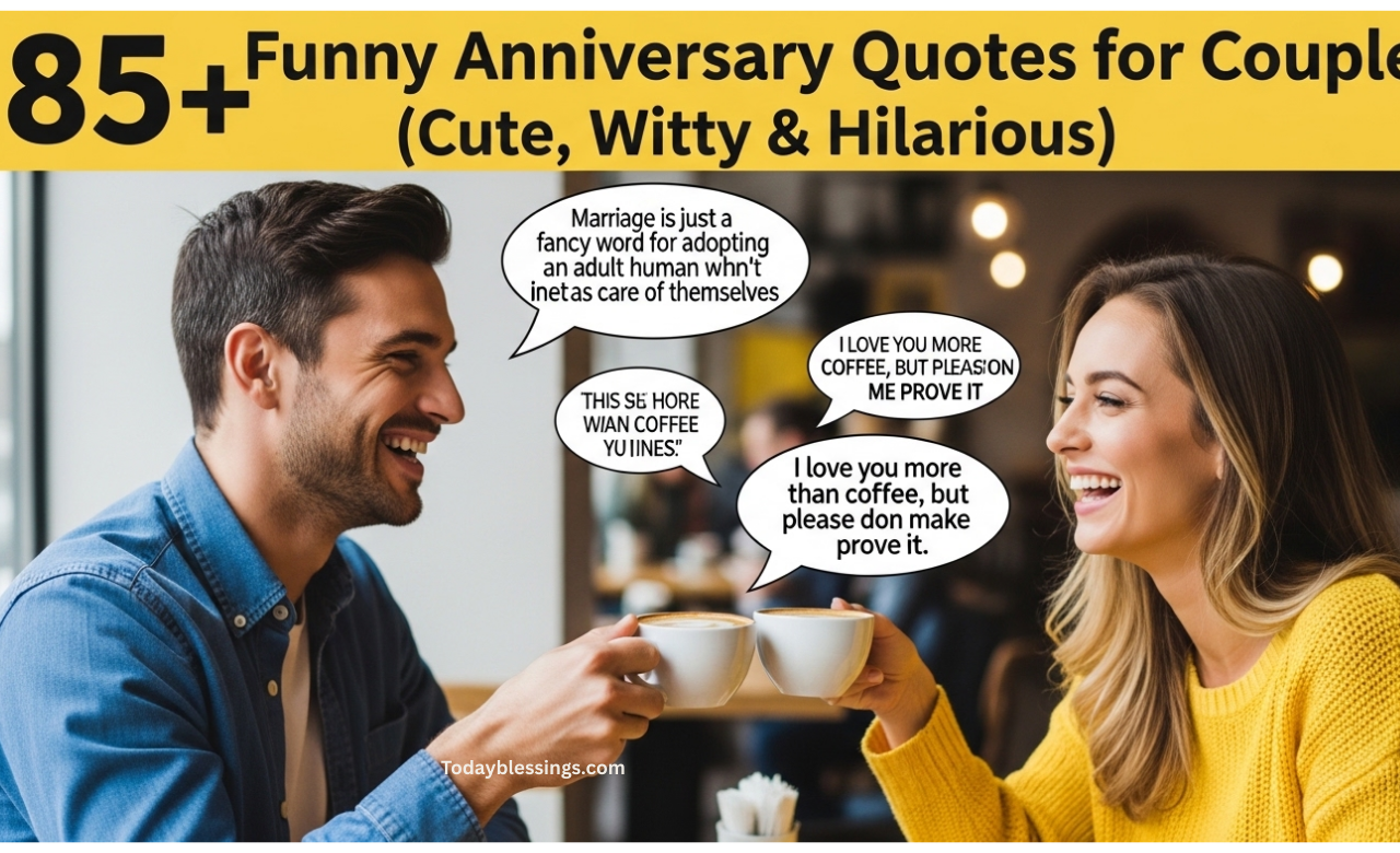 85+ Funny Anniversary Quotes for Couples (Cute, Witty & Hilarious)