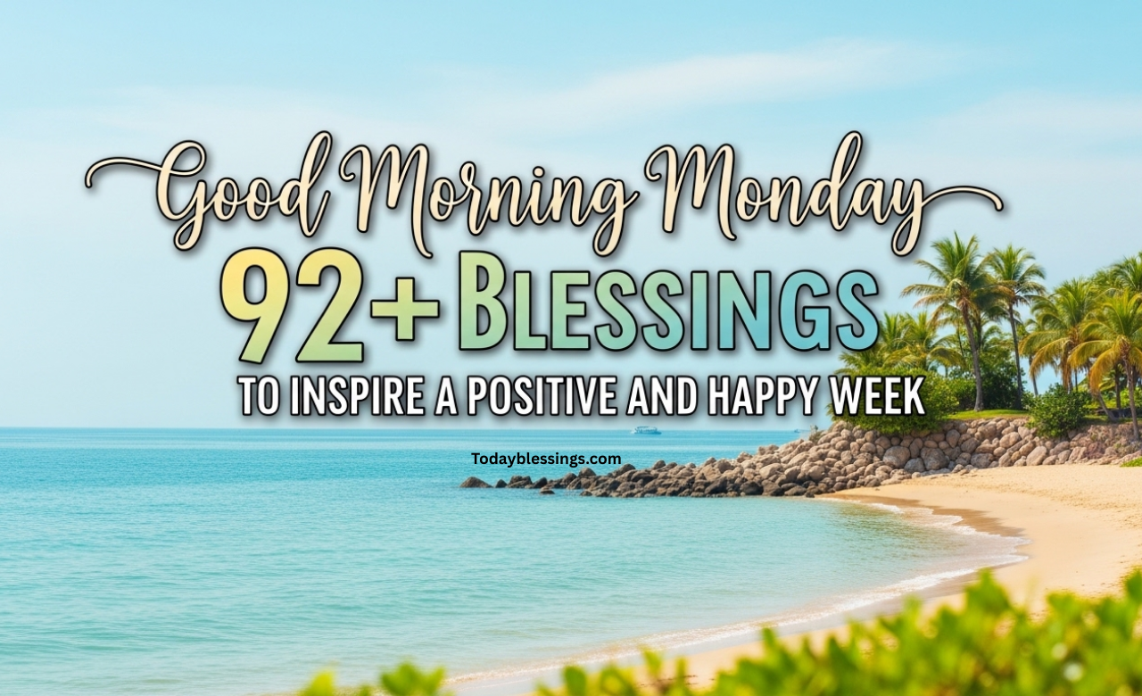 92+ Good Morning Monday Blessings to Inspire a Positive and Happy Week