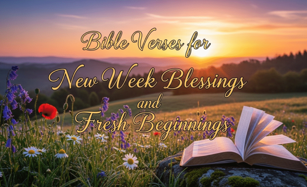 Bible Verses for New Week Blessings and Fresh Beginnings