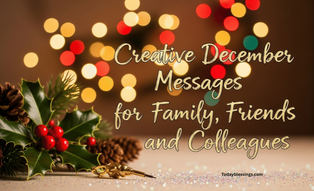 Creative December Messages for Family, Friends, and Colleagues