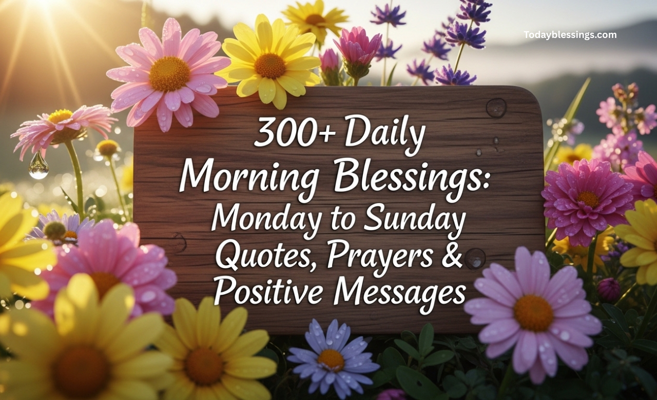 300+ Daily Morning Blessings: Monday to Sunday Quotes, Prayers & Positive Messages