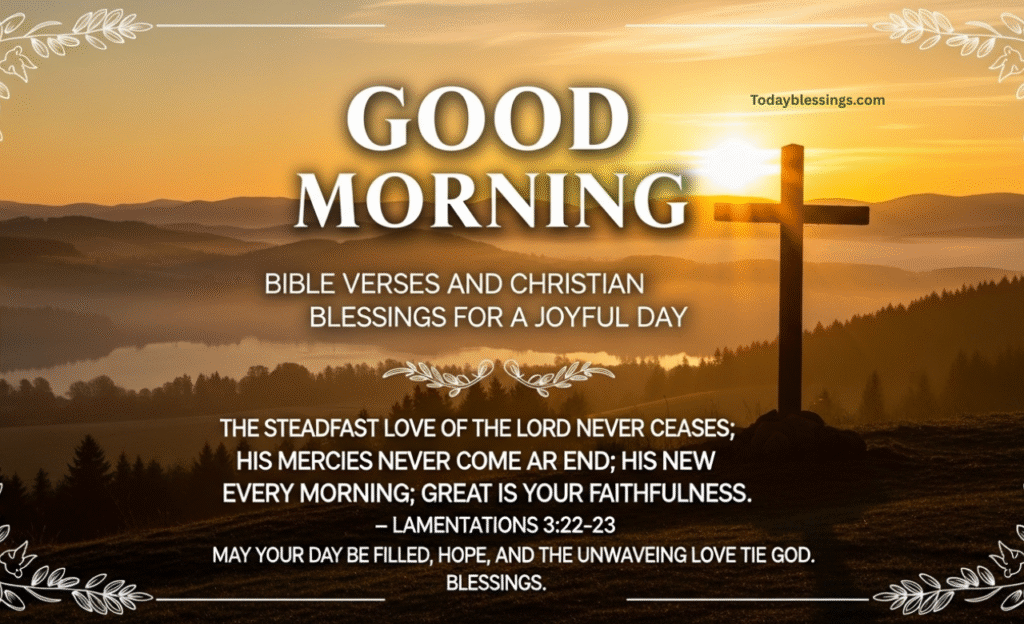 Good Morning Bible Verses and Christian Blessings for a Joyful Day