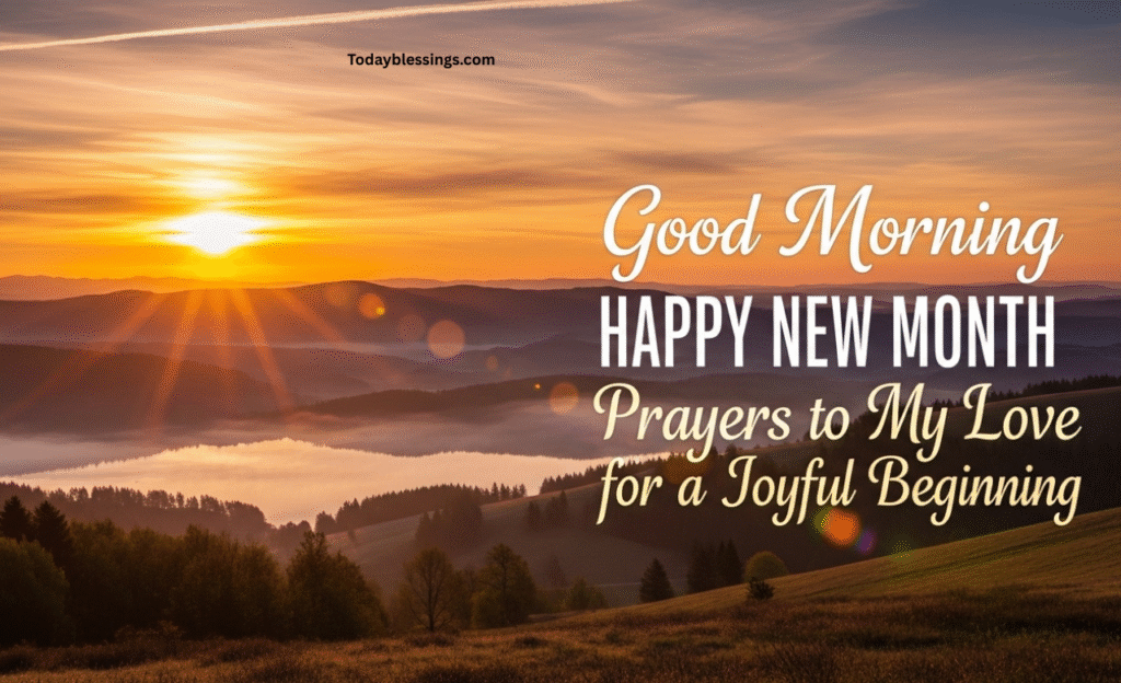 Good Morning Happy New Month Prayers to My Love for a Joyful Beginning