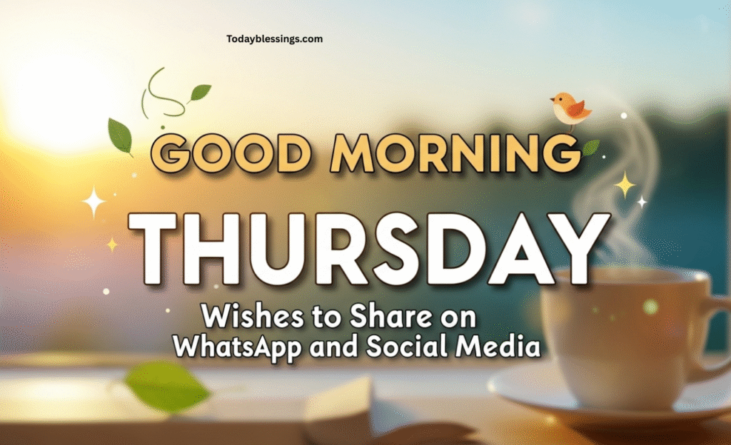 Good Morning Thursday Wishes to Share on WhatsApp and Social Media