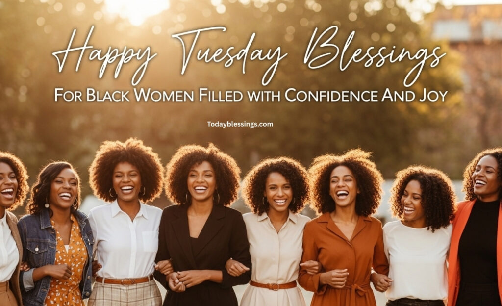 Happy Tuesday Blessings for Black Women Filled with Confidence and Joy