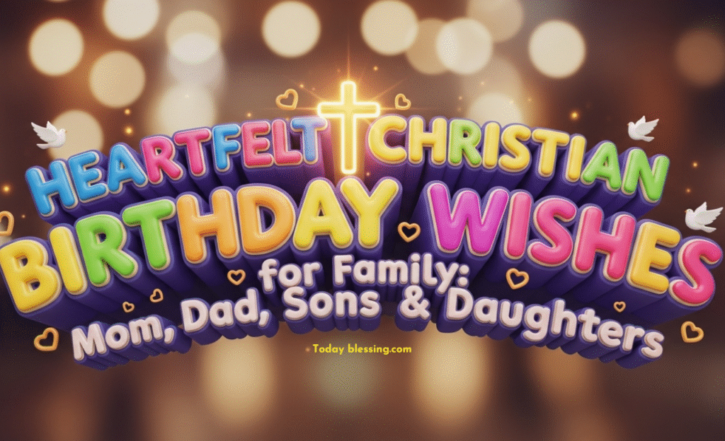 Heartfelt Christian Birthday Wishes for Family: Mom, Dad, Sons & Daughters