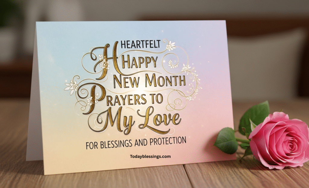 Heartfelt Happy New Month Prayers to My Love for Blessings and Protection