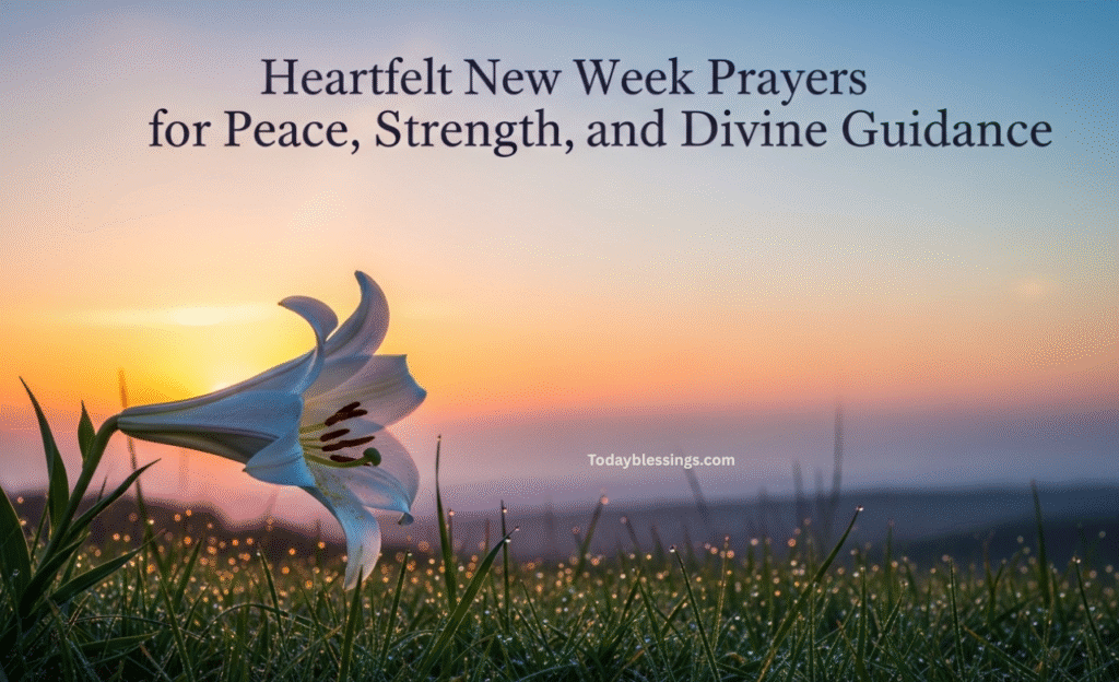 Heartfelt New Week Prayers for Peace, Strength, and Divine Guidance