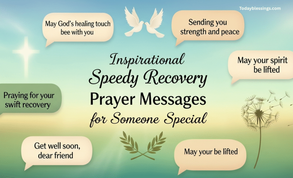 Inspirational Speedy Recovery Prayer Messages for Someone Special