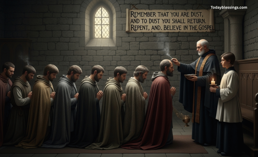 Middle Ages Ash Wednesday tradition