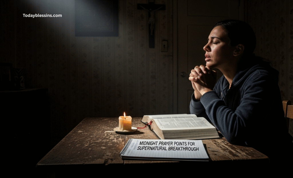 Midnight Prayer Points for Supernatural Breakthrough