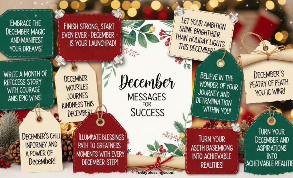 Motivational and Encouraging December Messages for Success