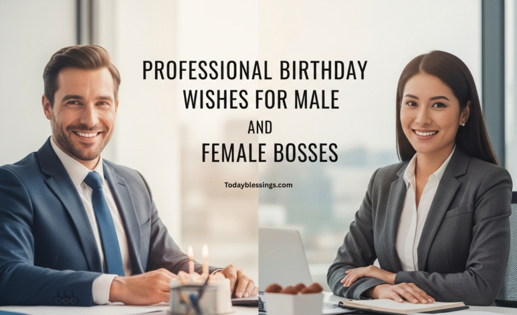 Professional Birthday Wishes for Male and Female Bosses