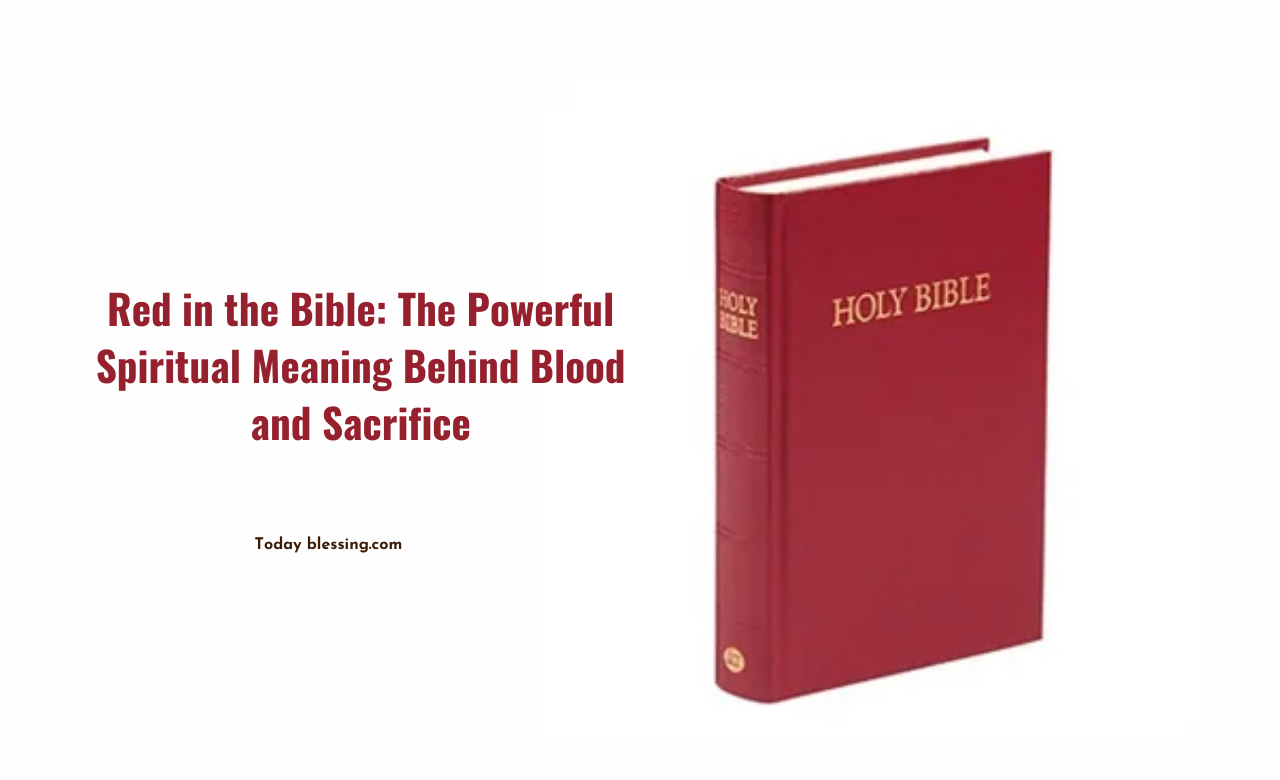 Red in the Bible: The Powerful Spiritual Meaning Behind Blood and Sacrifice