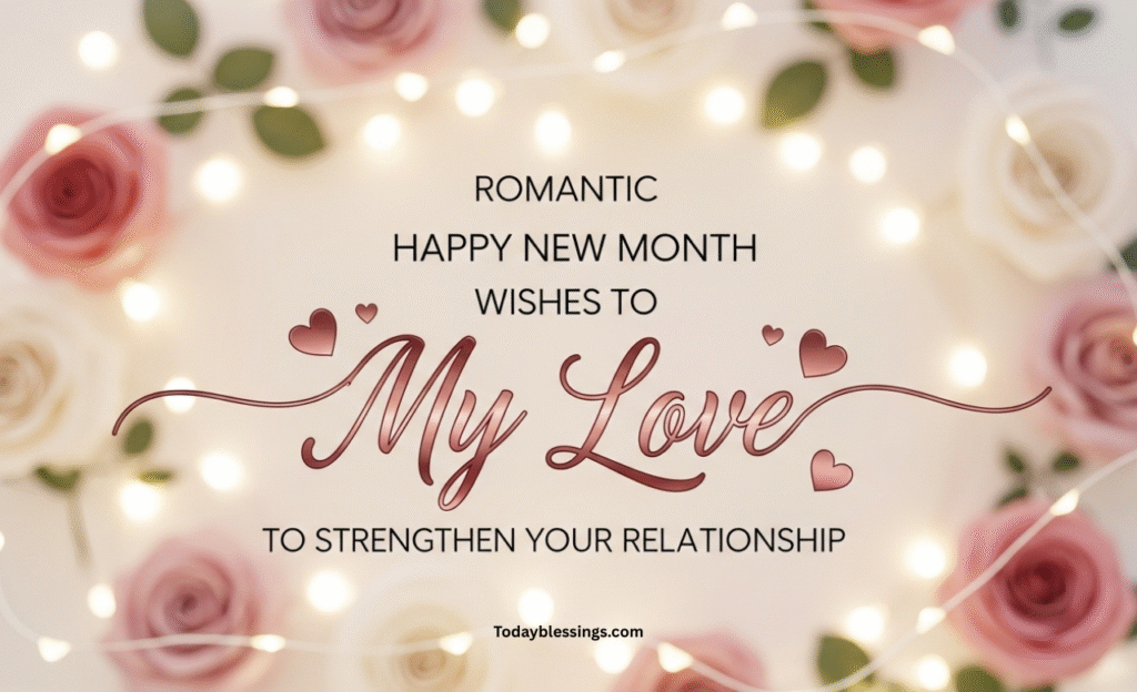 Romantic Happy New Month Wishes to My Love to Strengthen Your Relationship