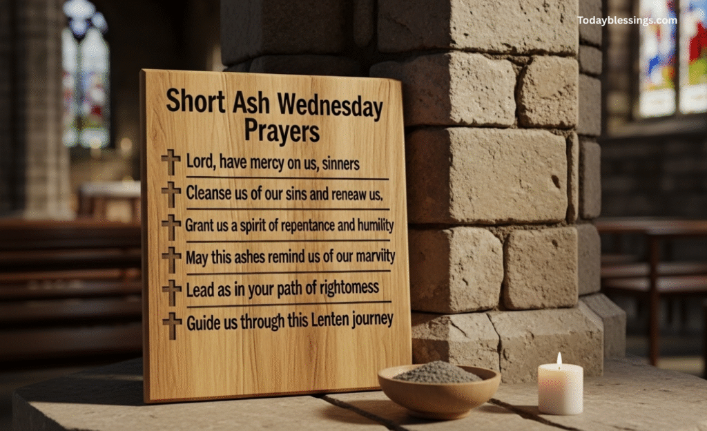 short Ash Wednesday prayers for church service