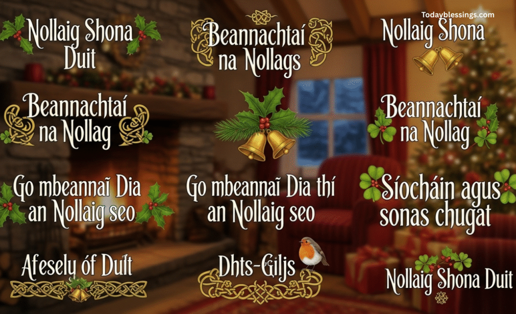 Short Irish Christmas blessings and sayings