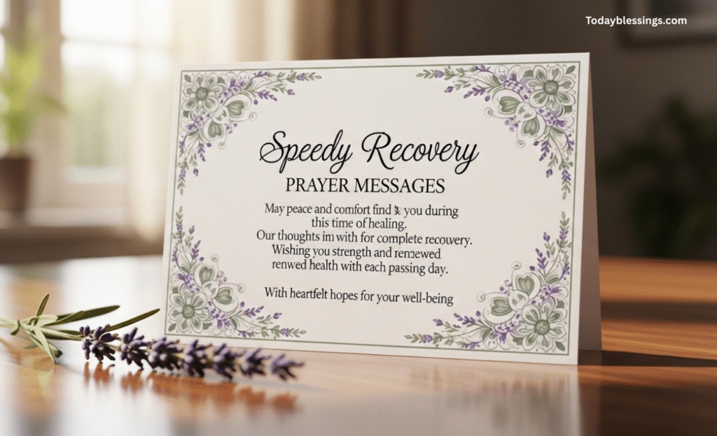 Speedy Recovery Prayer Messages