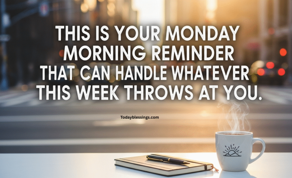 Start Your Week Right with Powerful Monday Morning Blessings