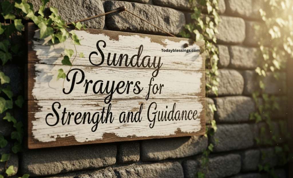 sunday prayers for strength and guidance
