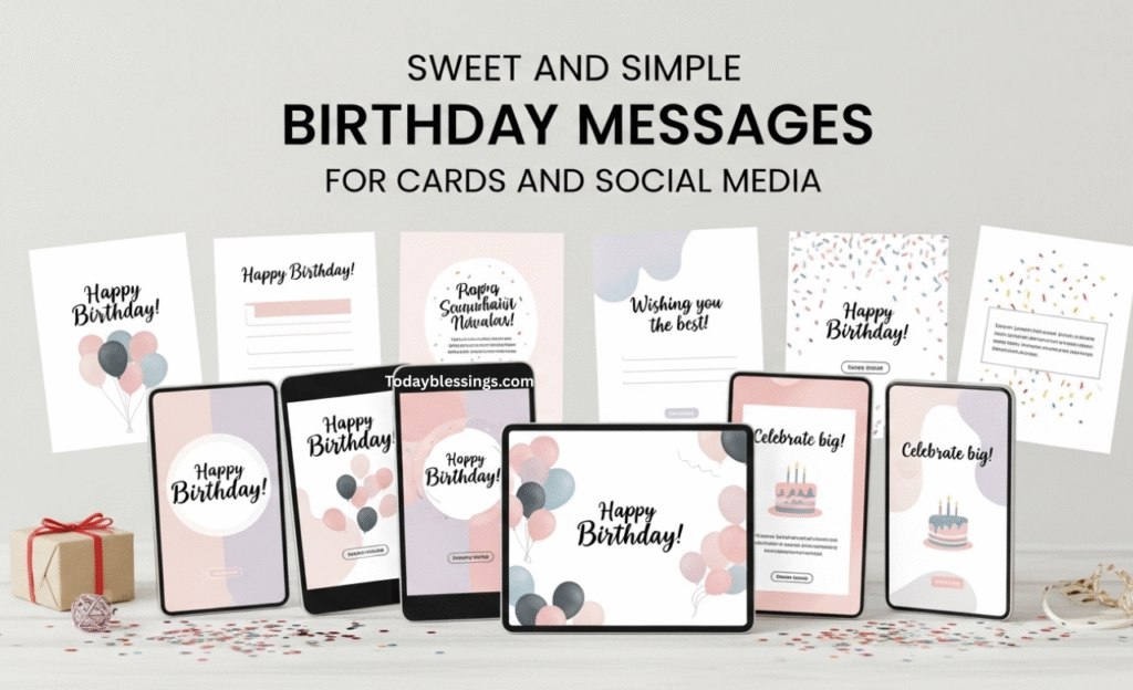 Sweet and Simple Birthday Messages for Cards and Social Media