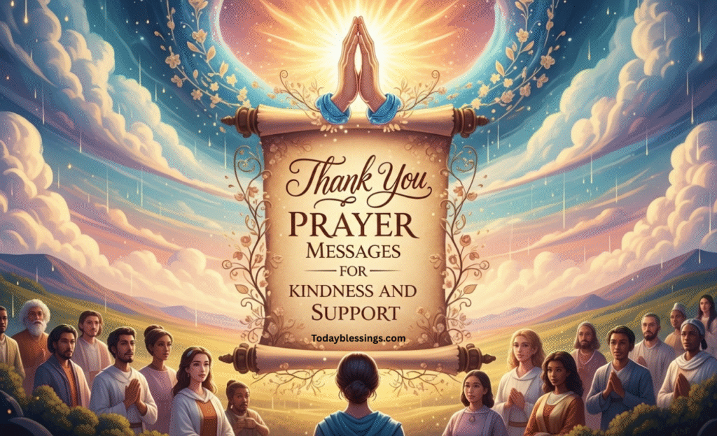 Thank You Prayer Messages for Kindness and Support