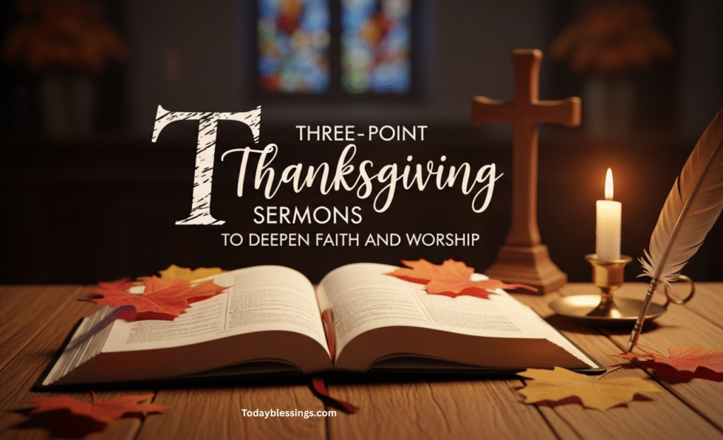 Three-Point Thanksgiving Sermons to Deepen Faith and Worship