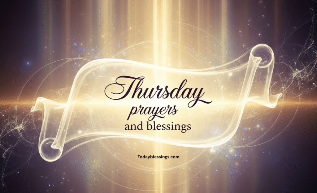 Thursday prayers and blessings