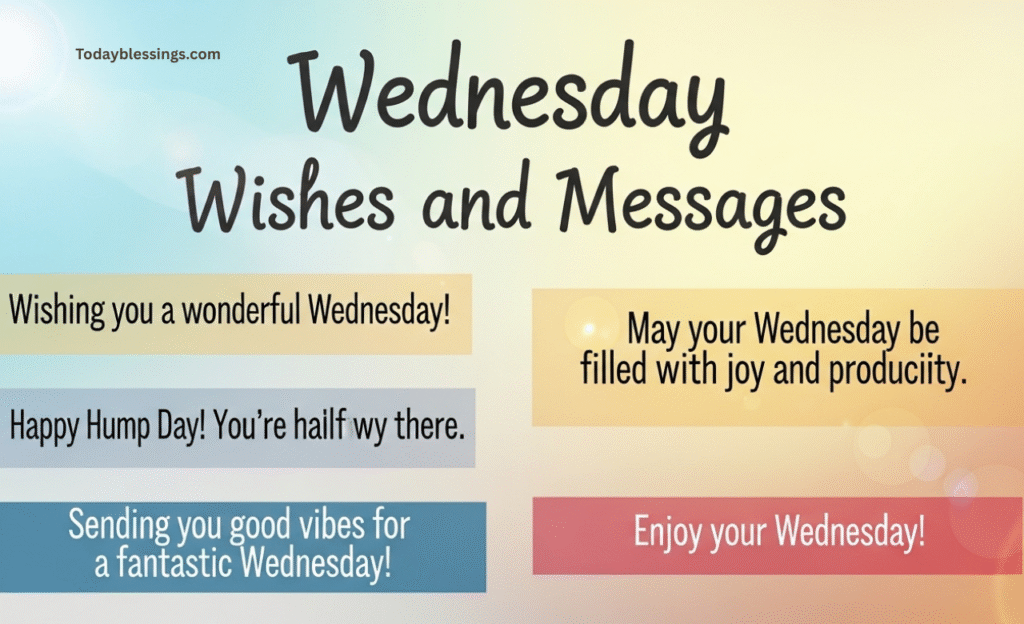 Wednesday wishes and messages