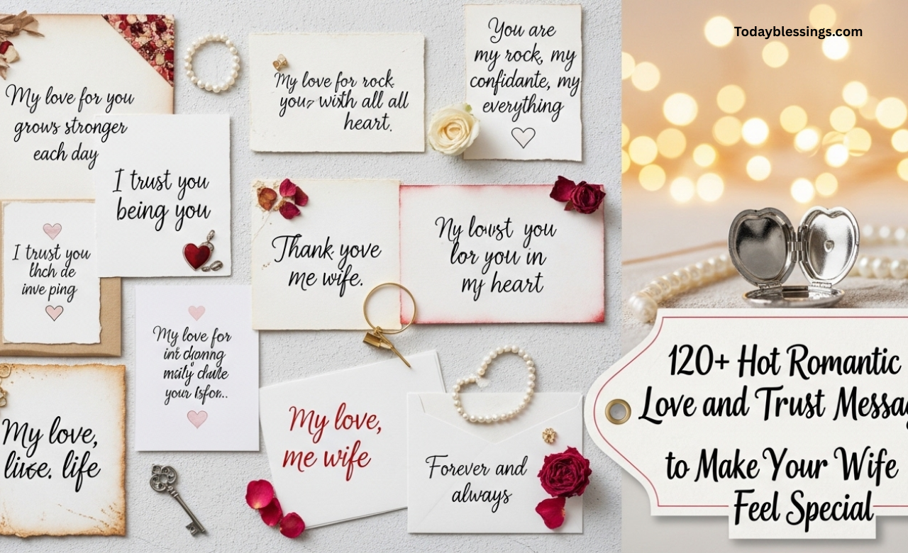 120+ Hot Romantic Love and Trust Messages to Make Your Wife Feel Special