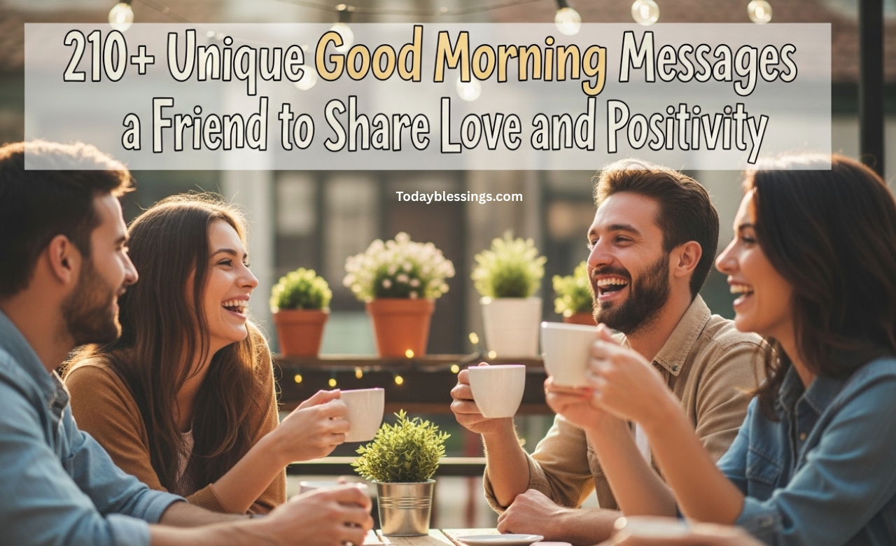210+ Unique Good Morning Messages for a Friend to Share Love and Positivity