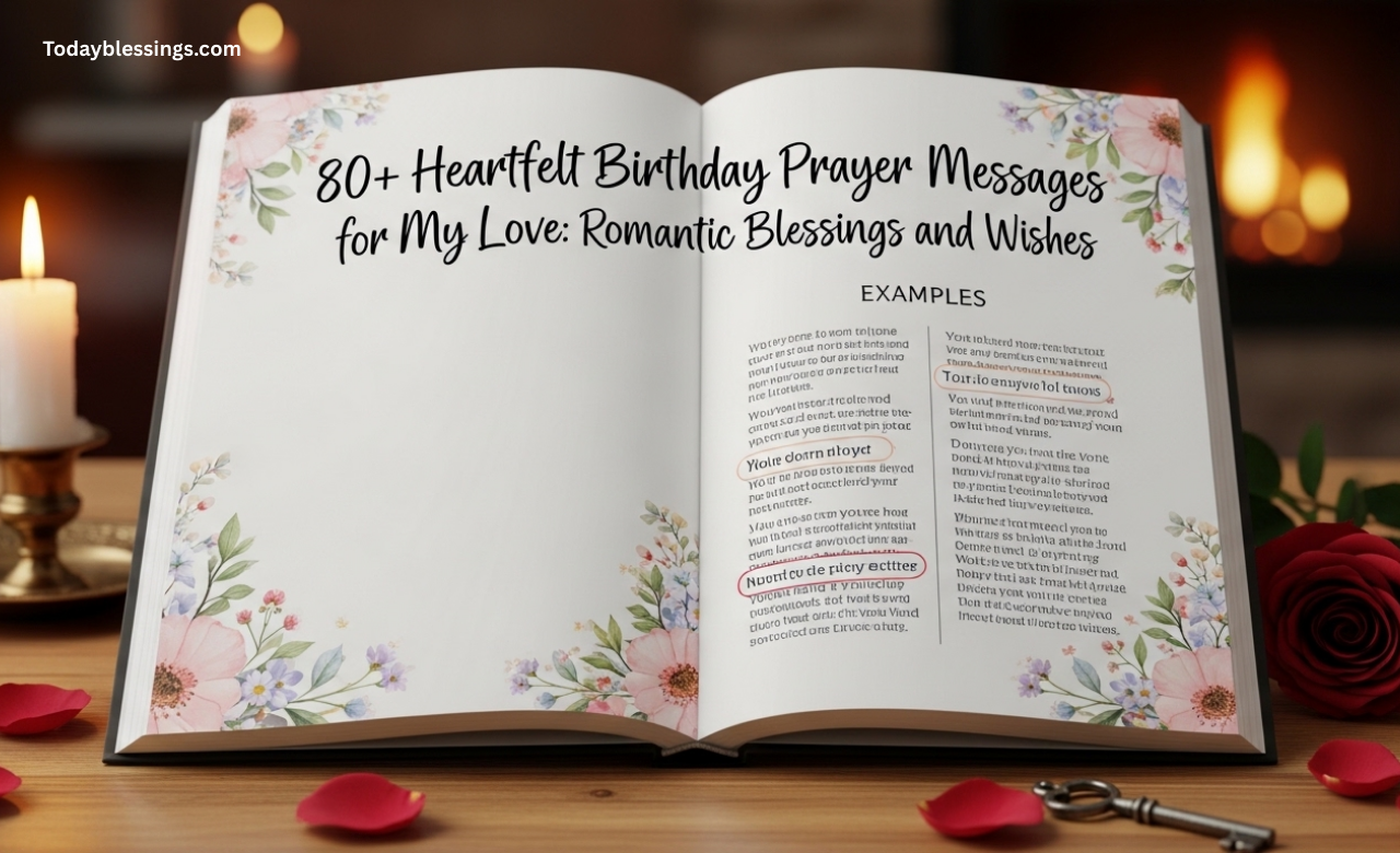 80+ Heartfelt Birthday Prayer Messages for My Love: Romantic Blessings and Wishes