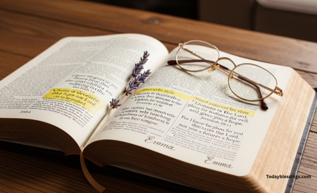Bible Verses About Emma