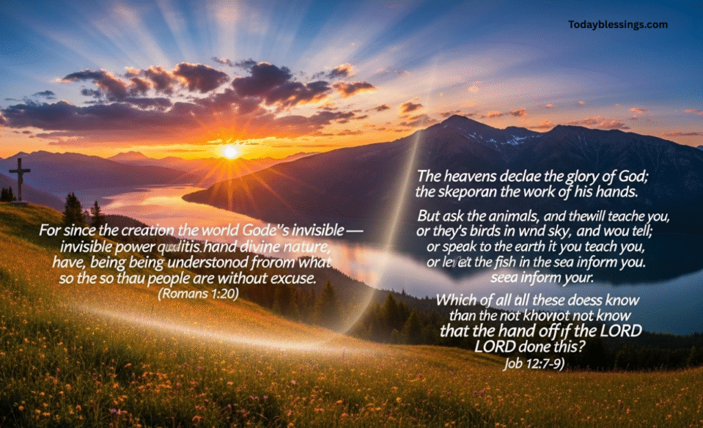 Bible Verses About Seeing God Through Creation: Witnessing His Glory