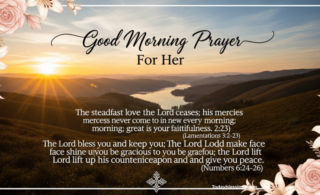Bible Verses for Good Morning Prayer for Her